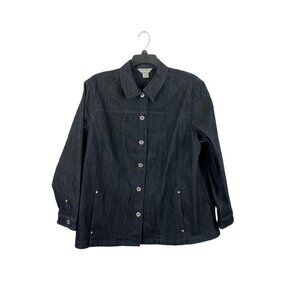 Allison Daley Women's Key Core Basic's Black Denim Jacket